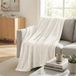 Americanflat Fleece deken van 60 x 80 cm - zachte en ademende deken voor bank, bed, stoel - ruime fleecedeken, perfect voor thuis, slaapkamer of buiten - wit