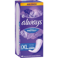 Always Daily Protect XL Extra Long Licht Geparfumeerde Inlegkruisjes - 40 stuks