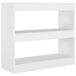 VidaXL Boekenkast/kamerscherm 80x30x72 cm wit
