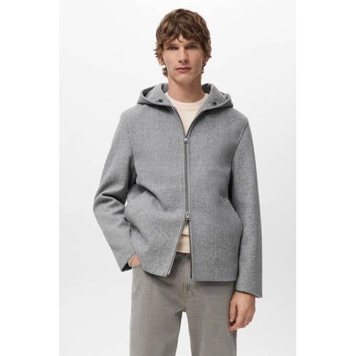 Mango Man tussenjas grijs