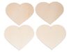 GLOREX Houten harthanger, andere, natuur, 11,5 x 16,4 x 2 cm