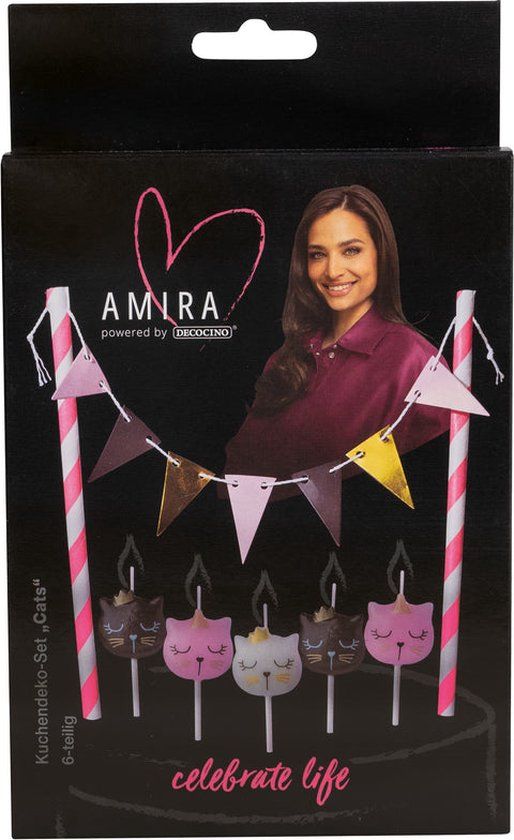 DecoCino Taartdecoratie set Katten