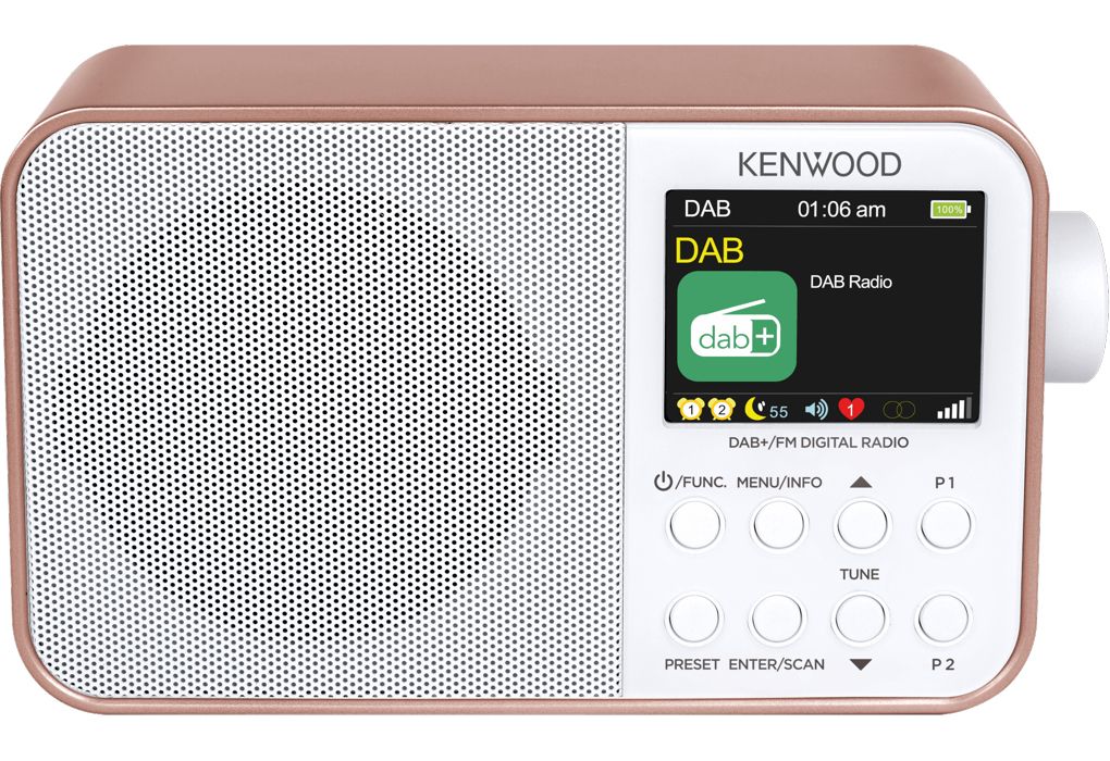 Kenwood Audio Kenwood CR-M30DAB DAB+ Radio - Draagbaar - Roségoud