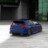 Oneway Achterbumperskirts (Hoeken) compatibel met Volkswagen Golf VIII HB R 2020- - Glanzend zwart