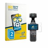 BROTECT - Screenprotector voor DJI Osmo Pocket 4 (Display + Lens) - Folie Beschermfolie transparant 2 Stuks