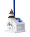 Heinen Delfts Blauw Keramieken Kerst Ornament Kerk 8cm Delfts Blauw