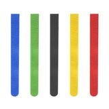 Hama 00221004 Kabelbinder Haak & Lus Nylon Zwart, Blauw, Groen, Rood, Geel 5 stuk(s)