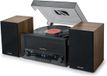 Merkloos / Sans marque Bol Platenspeler met CD - Muziekspeler Systeem - Thuis Luisteren - Bluetooth USB Radio - Hout Afwerking - Bruin