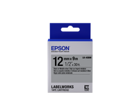 Epson LK-4SBM Metallic Blk/Siv 12/9 Label Tape