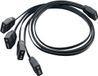 SilverStone SST-CPL03 ARGB 4-Fach Splitterkabel - 30cm - Zwart