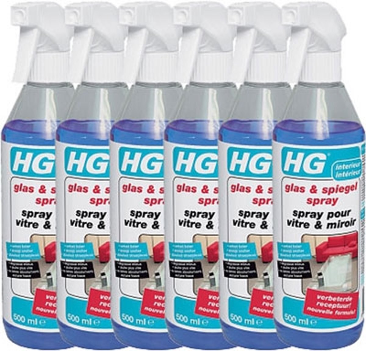 HG Glas And Spiegelspray Voordeelverpakking