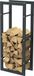 Bc-elec - HHWPF0005 Râtelier à bois en acier noir 100*40*25CM