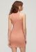 Superdry Rib Racer jurk met borduursels Dames Katoen Cameo Brown