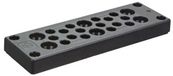 LAPP SKINTOP® MULTI Version 1 Meervoudige kabeldoorvoerplaat Klem-Ø (max.): 16 mm Plaatdikte (max.): 14 mm Polycarbonaat