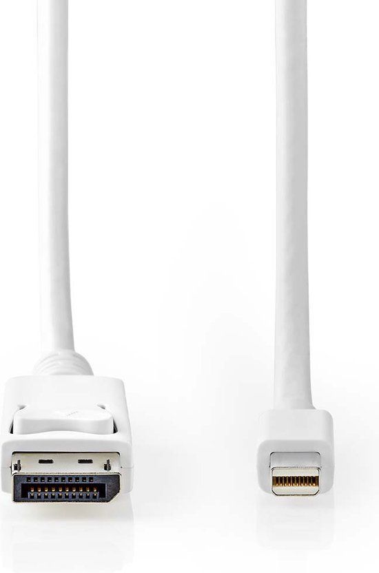 Nedis CCGB37404WT20 Mini DisplayPort naar DisplayPort Kabel 2m Wit