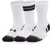 Under Armour Ua Perf Tech Nov 3Pk Crew - Hoge sokken - Unisex - Wit - Katoen - 3 paar