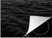 KitchenYeah® Protecteur d'induction 57.6x51.6 cm - Vagues - Eau - Noir - Blanc
