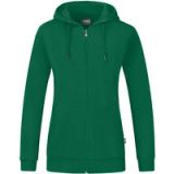 Jako Organic Jas Met Kap Dames - Groen