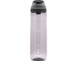 Contigo Cortland Autoseal Waterfles | Grote BPA-vrije Drinkfles van 720ml | Sportfles | Lekvrije Drinkfles | Ideaal voor School, de Sportschool, Fiets, Hardlopen, Wandelen | Smoke