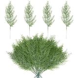 Alpurple 25 stuks kunstmatige dennentakken - 35 cm nep groen planten dennentakjes - kunstdennenbladeren plectrums voor doe-het-zelf slinger ambachten kerst verfraaien en huis tuin decoratie (25 stuks)