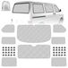 VW T4 SWB Set de 8 pare-soleils pour vitres de voiture