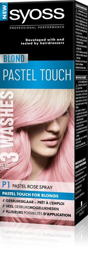 SYOSS Color Blond Pastel Touch P1 Pastel Rose Spray - 125ml - Roseblond