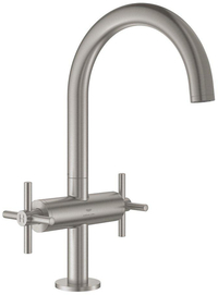 Grohe Grohe Atrio L-size wastafelmengkraan push open supersteel 21144dc0