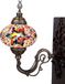 Halay Oosterse Lamp - Wandlamp Mozaïek - Ø 15 cm - Hoogte 28 cm - Handgemaakt en Multi Kleur