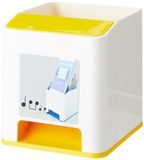 Leitz Pennenbakje Met Geluidsversterker, WOW, 53631016, Wit/Geel