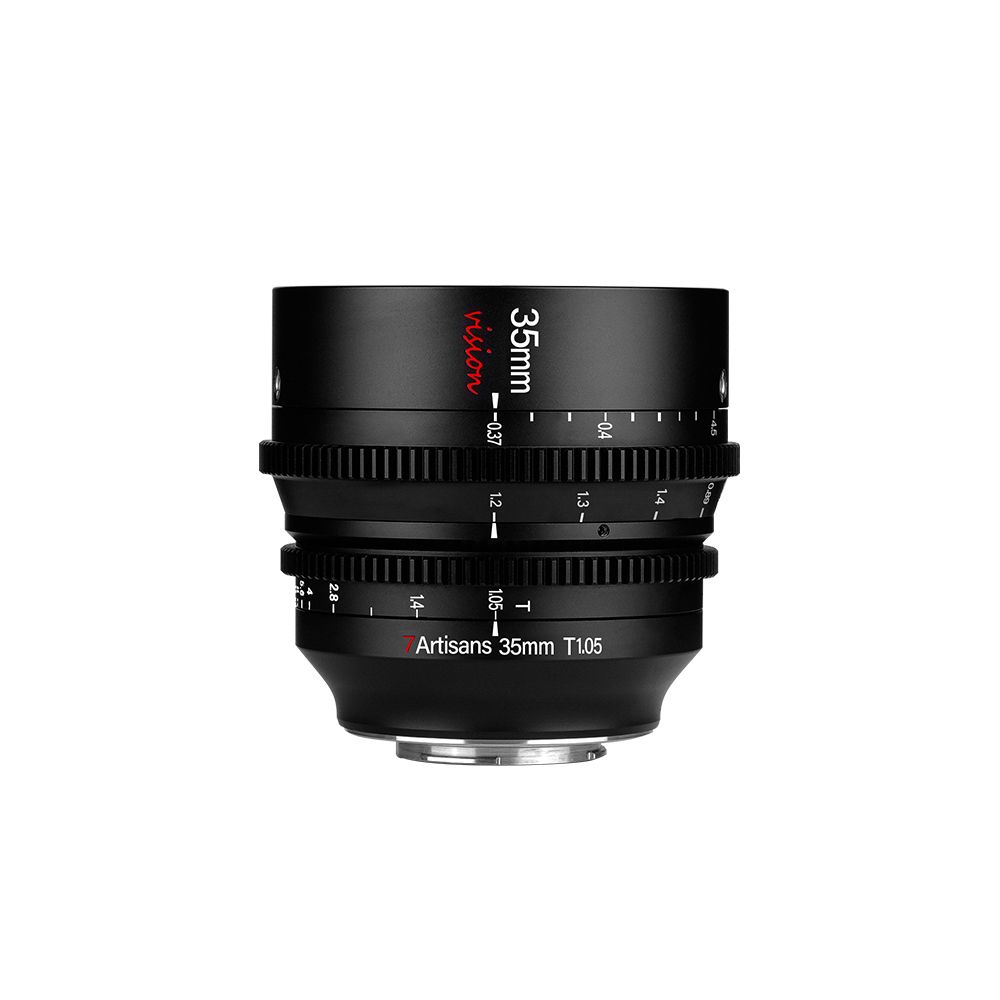 7Artisans 35mm T1.05 Cinema Lens - Fujifilm X - Black
