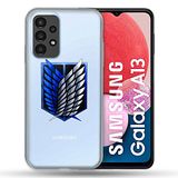 Beschermhoes Samsung Galaxy A13 4G Beschermhoes, titanium motief