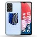Beschermhoes Samsung Galaxy A13 4G Beschermhoes, titanium motief