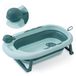 Interbaby Opvouwbare babybadkuip met poten, stop en spoelbeker (groen)