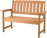 Banc d'extérieur, 128 cm, bois naturel