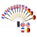 Fléchettes professionnelles avec drapeaux de pays - 12 pièces