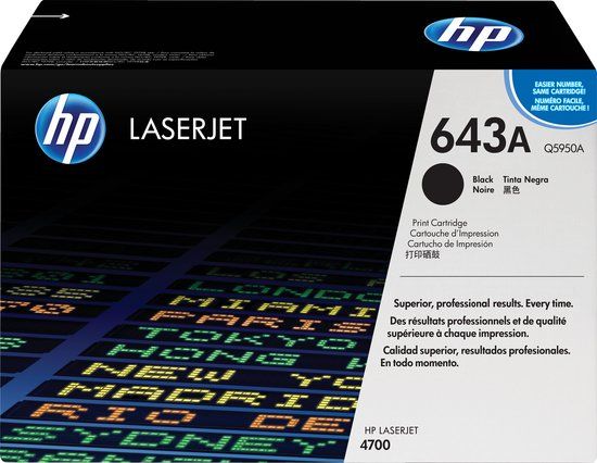 HP 643A Original Black Toner Cartridge