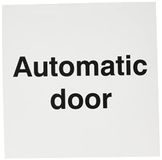 Automatische deur Dubbelzijdige zelfklevende raamsticker 150x150mm