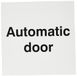 Automatische deur Dubbelzijdige zelfklevende raamsticker 150x150mm