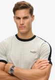 Superdry Essential Retro T-shirt met logo Heren T-shirts XXL grey fleck marl/black