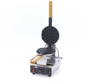 Maxima Horeca Wafelijzer - 1 Stuks - Bubble Wafel - Enkel - Draaibaar - Rvs
