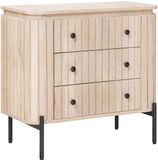 vidaXL Ladekast - 70 x 30 x 65 cm - Massief Mangohout en Geëngineerd Hout - Bruin