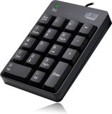 Adesso USB Numeriek toetsenbord met 18 toetsen, zwart