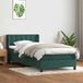 Maison Exclusive - Sommier à lattes de lit et matelas vert foncé 80x220 cm velours