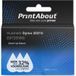 PrintAbout Dymo 45016 (S0720560) Tape Zwart op blauw (12 mm)
