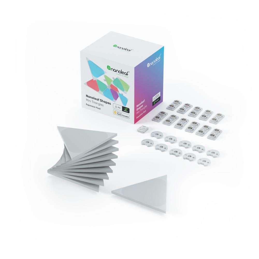 Nanoleaf Shapes Mini Triangles Uitbreidingspakket - 10 Extra Panelen - Wit