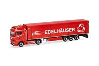 Herpa vrachtwagen model MAN TGX GX schuifvloer-oplegger "Edelhäuser", schaal 1:87