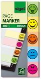 Sigel HN502 Flexibele bladwijzer 200 stuk(s) Blauw, Groen, Oranje, Roze, Geel