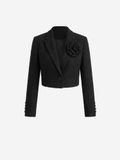 OMBRE Blazer - Regular Fit - Knopen - Effen Zwart XL
