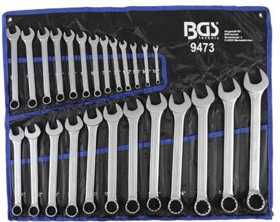 BGS Steek ringsleutelset engels inch SAE 25 delig 9473