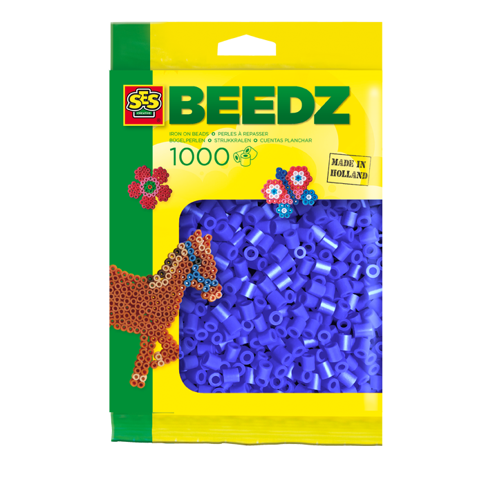 ses Beedz Strijkkralen 1000 donkerblauw - 4+ jaar - Unisex